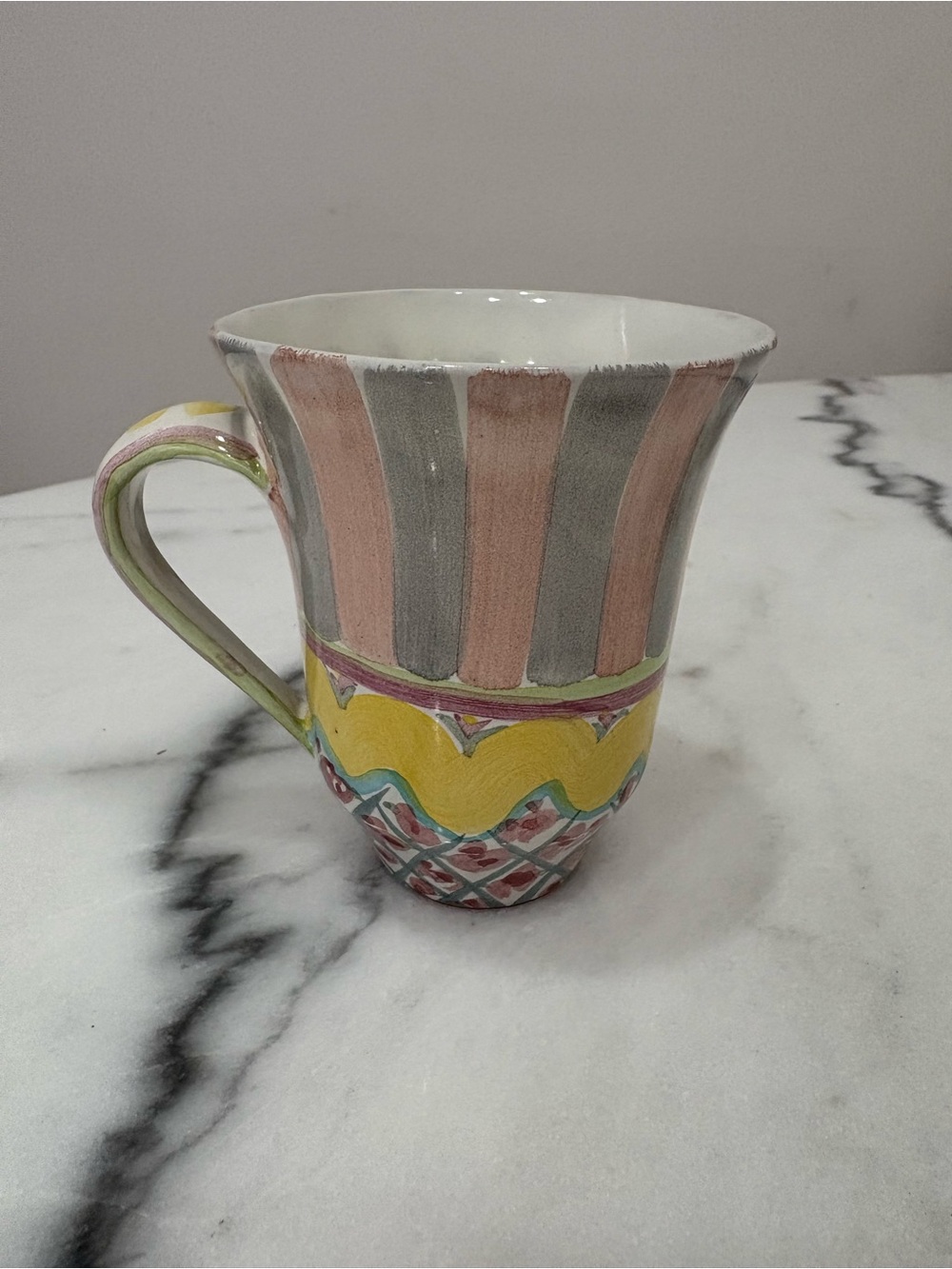 MacKenzie-Childs Rose Garden Ceramic Mug